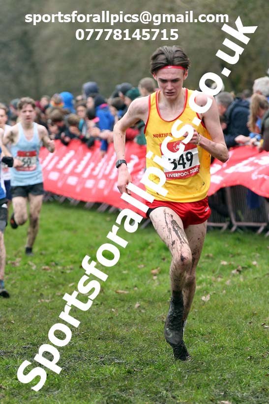 Intermediate boys, 2020 New Balance English Schools Champs., Sefton Park, Liverpool. Photo: David T. Hewitson/Sports for All Pics